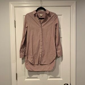 J. Crew Factory Striped Button Down Infinity Shirt